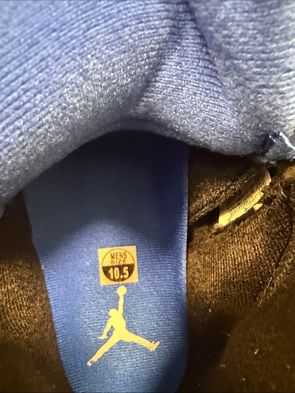 Jordan 5s retro Black and Blue Suede Racer Blue Basketball Sneakers - Picture 3 of 7